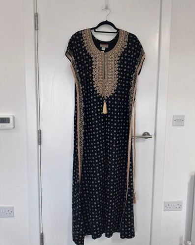 Maxi kaftan dress - dress, tie