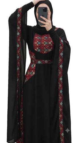 Thobe abaya embroidered - abaya,