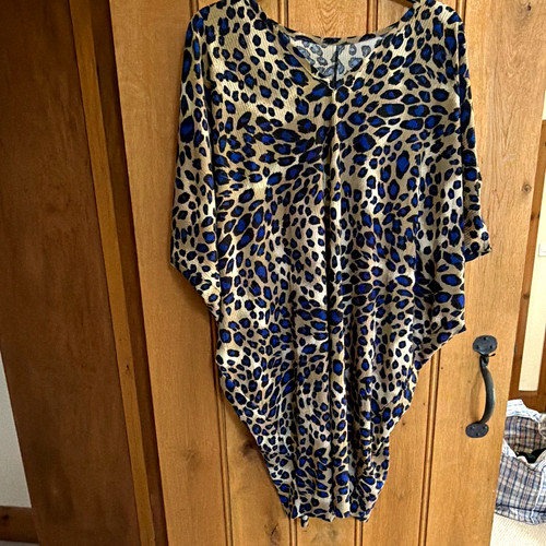 Beige blue black - beige/blue/black, animal