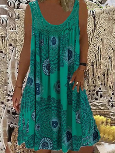 Retro print summer baggy - retro,