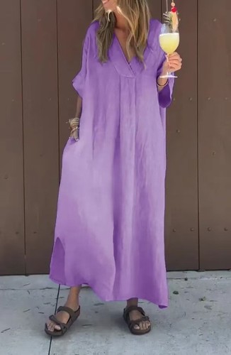 Women neck linen cotton - linen,