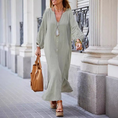Ladies button neck - uk, v