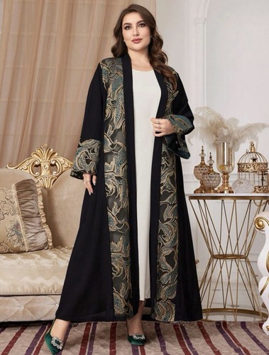 Black maxi kaftan cover - maxi, up