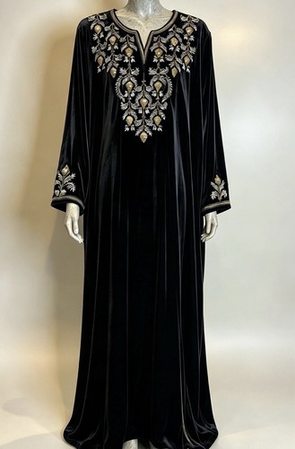 Velvet abaya kaftan dress size - kaftan,