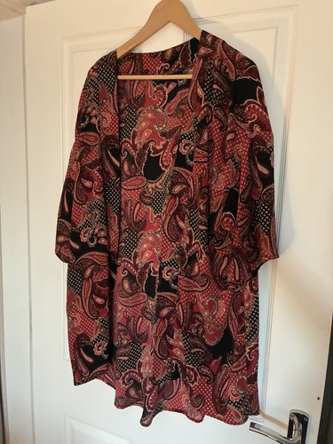 Red maroon black - , kimono